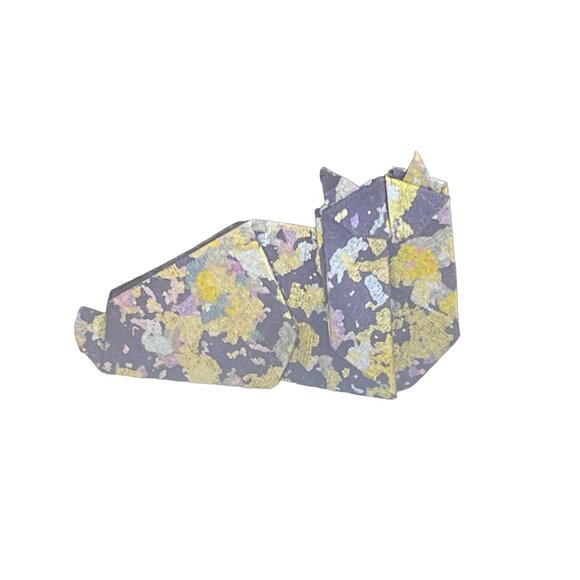 Handcrafted Origami Cat Pin By The Paper Crane - Picture 6 of 7